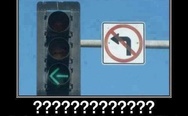 Traffic sign vs. traffic light