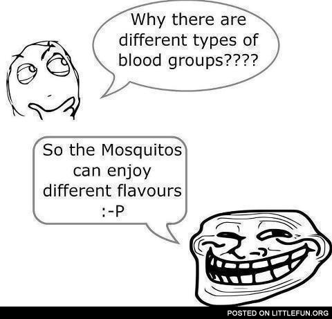 Why there are different types of blood groups?
