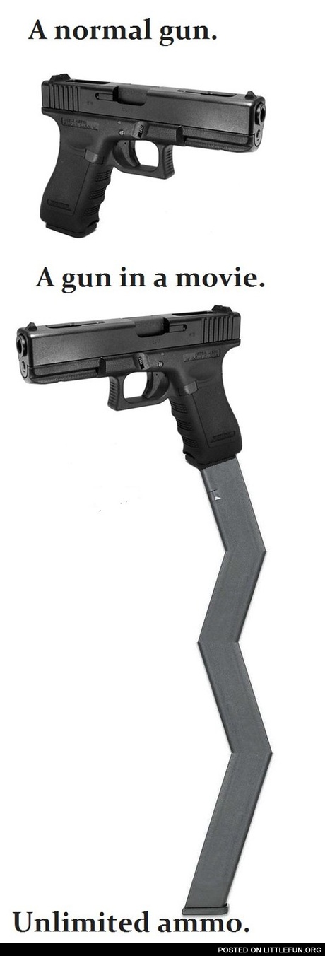 A gun in a movie