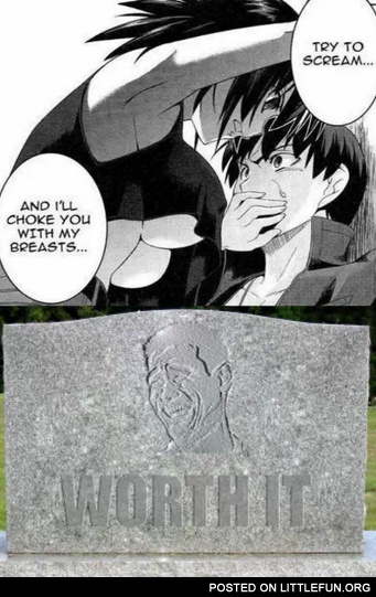 I'll choke you with my breasts