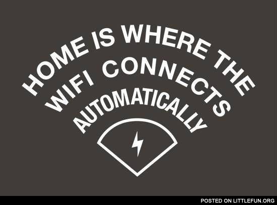 Home is where the WiFi connects automatically