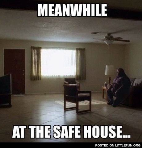 Meanwhile at the safe house