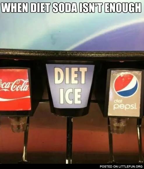 Diet ice, when diet soda isn't enough