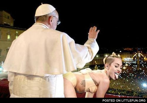 Miley Cyrus and Pope
