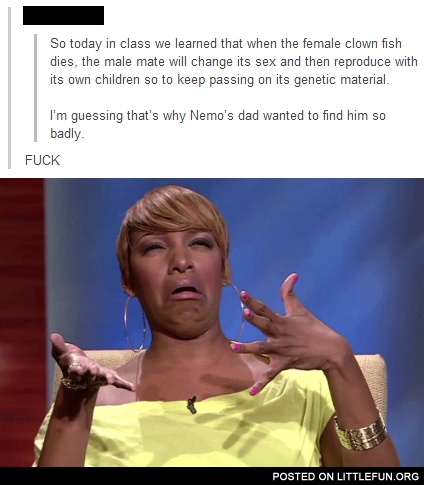 That's why Nemo's dad wanted to find him so hard