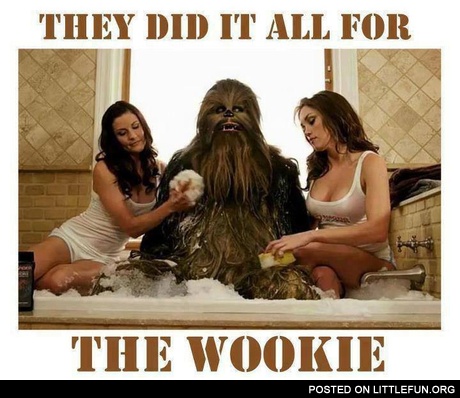 They did it all for the wookie