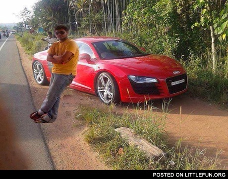 Audi R8 and master of Photoshop