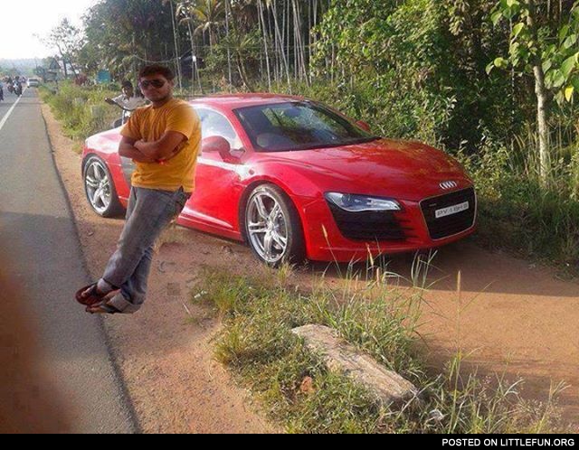 Audi R8 and master of Photoshop