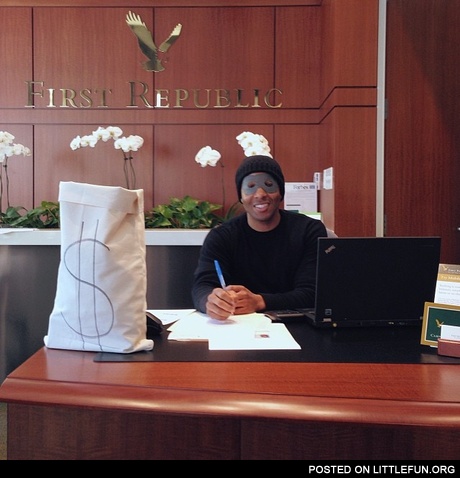 This guy at the bank made my day