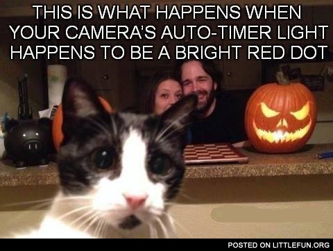 The red dot on the camera