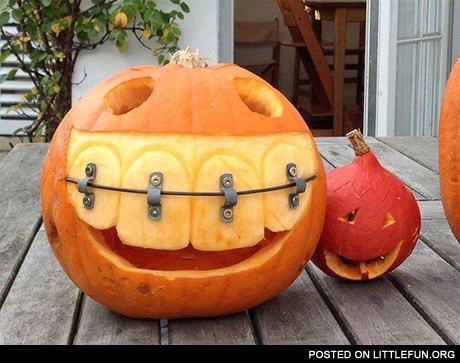 Pumpkin with braces
