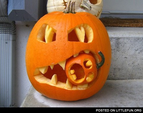 Pumpkin with a pumpkin