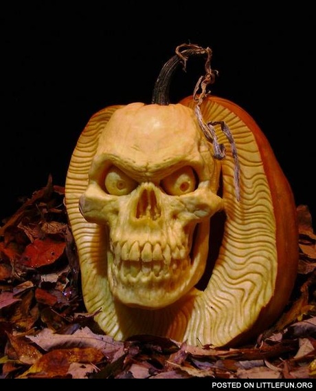 Pumpkin skull