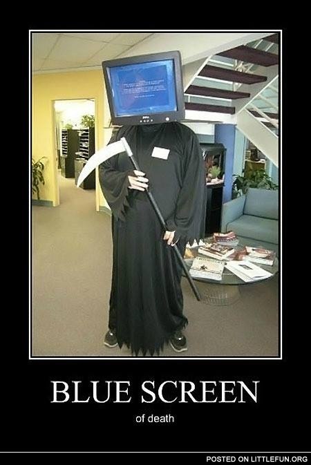 Blue screen of death