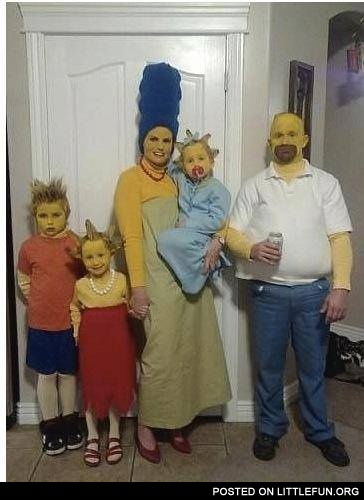 Simpsons family costumes