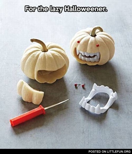 For the lazy Halloweener