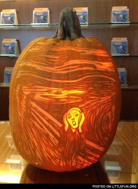 Munch Scream pumpkin