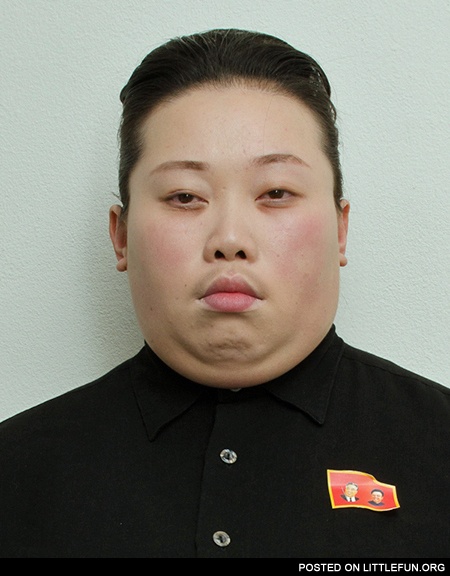 This guy dressed up as Kim Jong-un for Halloween