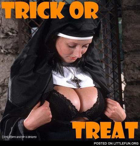 Trick or treat nun