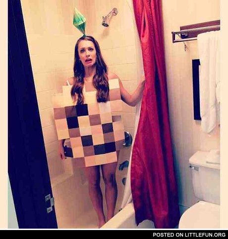 Best costume I've seen yet. Sims girl in the bath.