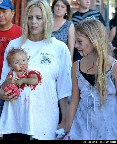 Zombie baby costume