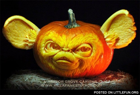 Impressive pumpkin carving