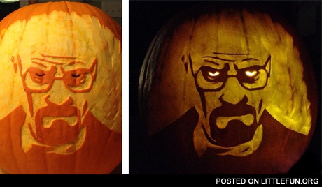 Breaking Bad pumpkin art