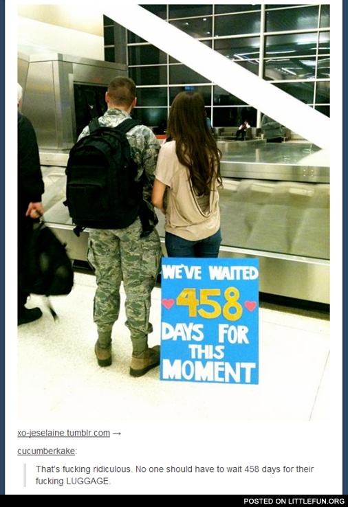 No one should have to wait 458 days for their luggage