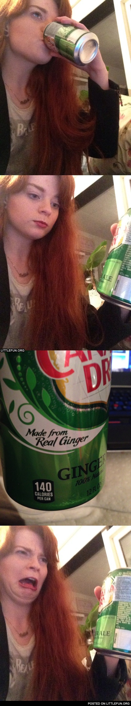 Made from real ginger. Oh sh*t!