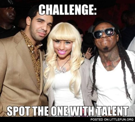 Spot the one with talent