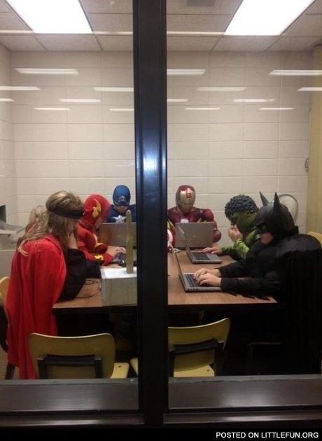 Superheroes at work