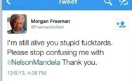 Morgan freeman is not Nelson Mandela