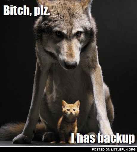 B*tch please, I has backup