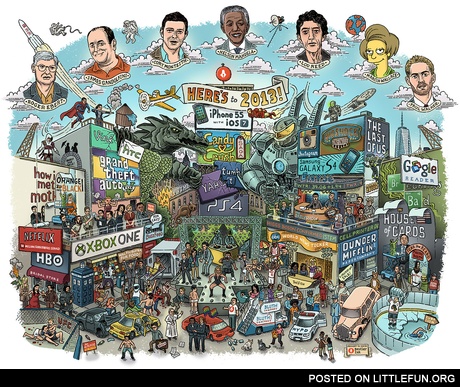 2013 in one large illustration
