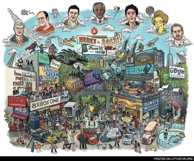 2013 in one large illustration