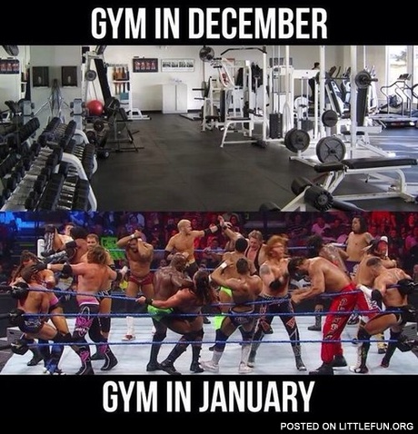 Gym in January