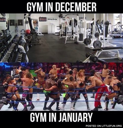 Gym in January