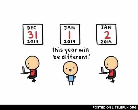 This year will be different!