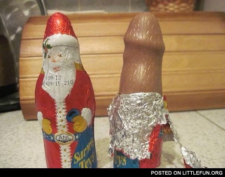 Santa chocolate dick