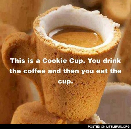 A cookie cup