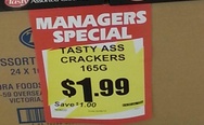 Tasty ass crackers