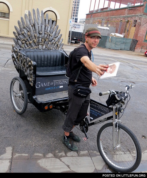 Game of Thrones Iron Throne Pedicab