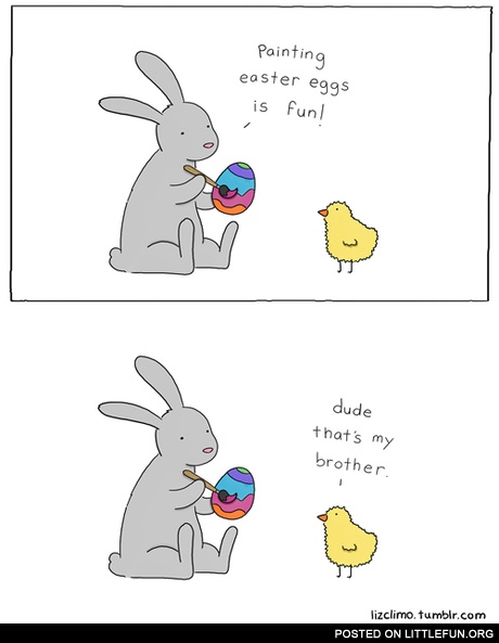 Painting easter eggs is fun