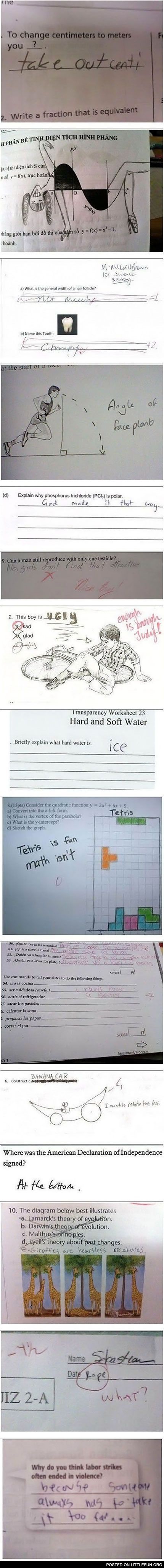 How to fail an exam.