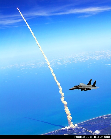 F15 shuttle launch
