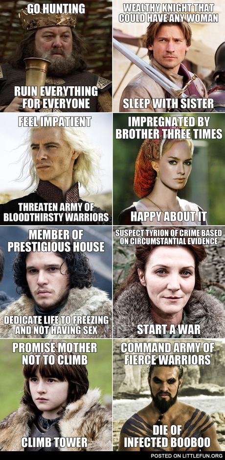 Short story of Game of Thrones