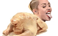 Miley Cyrus chicken butt gif