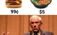 Hamburger - 0.99$, salad - 5$. Explain this sh*t.