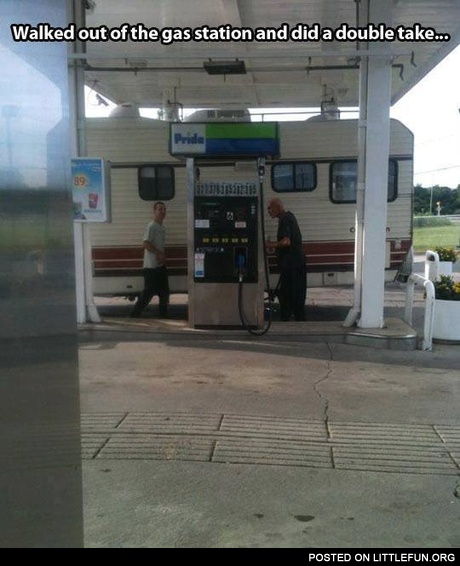 Walked out of the gas station and did a double take. Walter? Jesse?