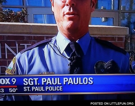 Sgt. Paul Paulos St. Paul police